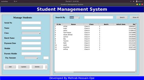 Student Management System .